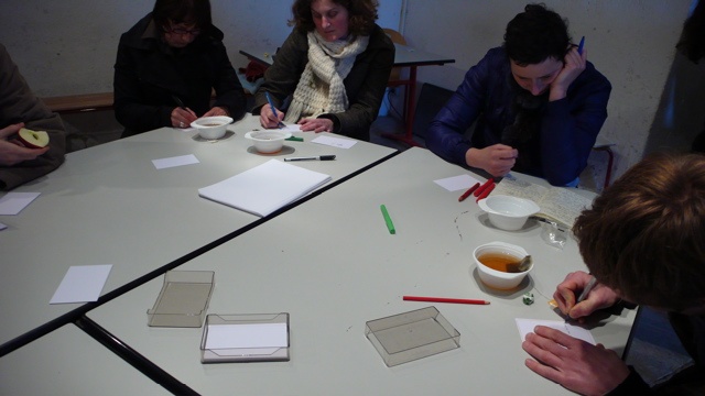 Une plage / château de La Roche-Guyon