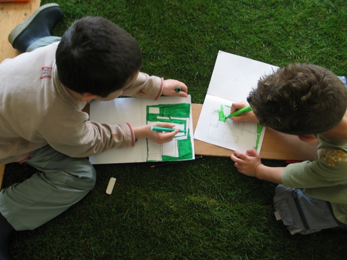 Herbe / classe - chantier