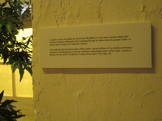 L'art du repos au bout du plongeoir - acte 1 / 2010