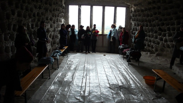 Une plage / château de La Roche-Guyon