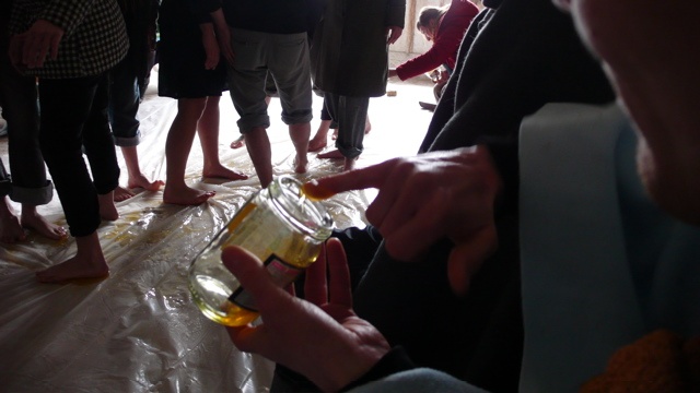 Une plage / château de La Roche-Guyon