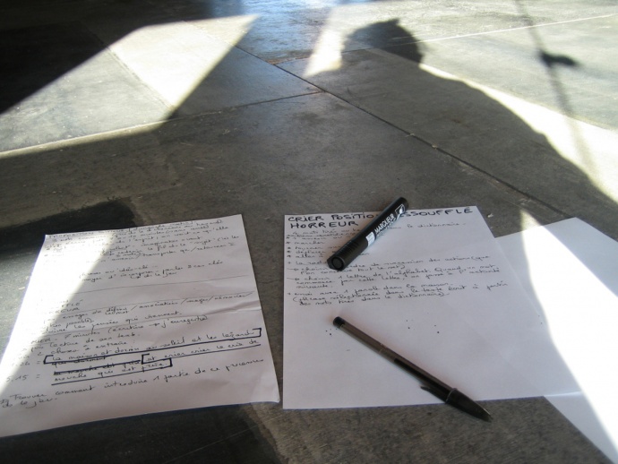 Circles of moving, speaking and writing...